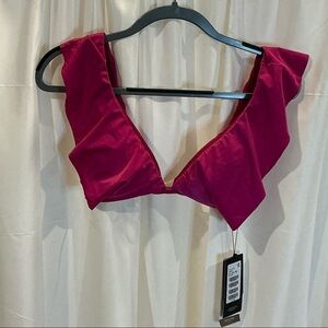 *NWT* ViX Paula Hermanny Solid Liz Top- Magenta- Size Dcup